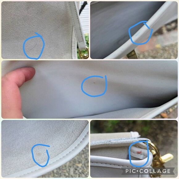 80s Coach Classic Slim Flap Vintage Shoulder Bag in Bone Glove-Tanned Leather - Picture 12 of 12